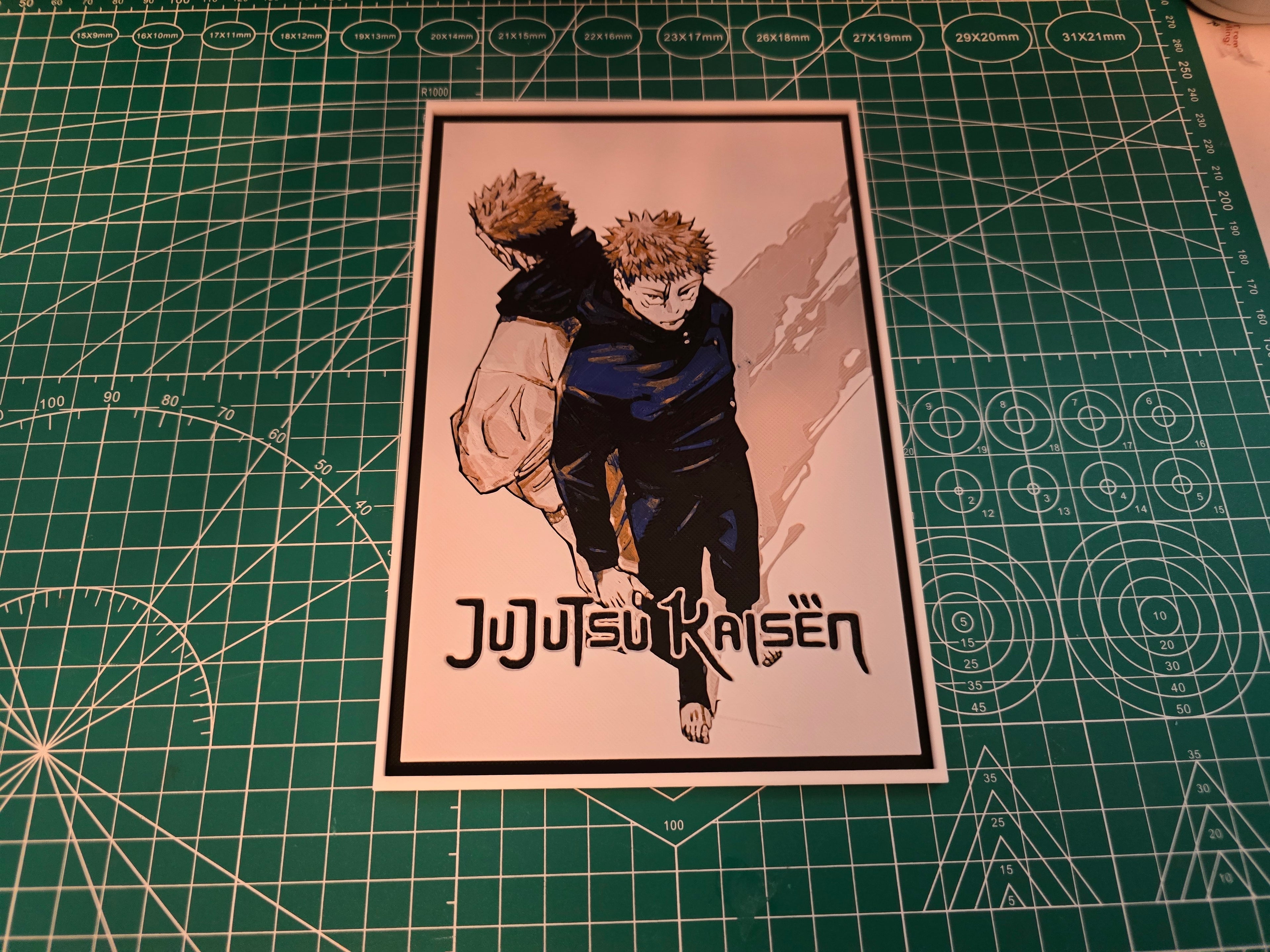 Jujutsu Kaisen Anime Poster - 3D Printed Art